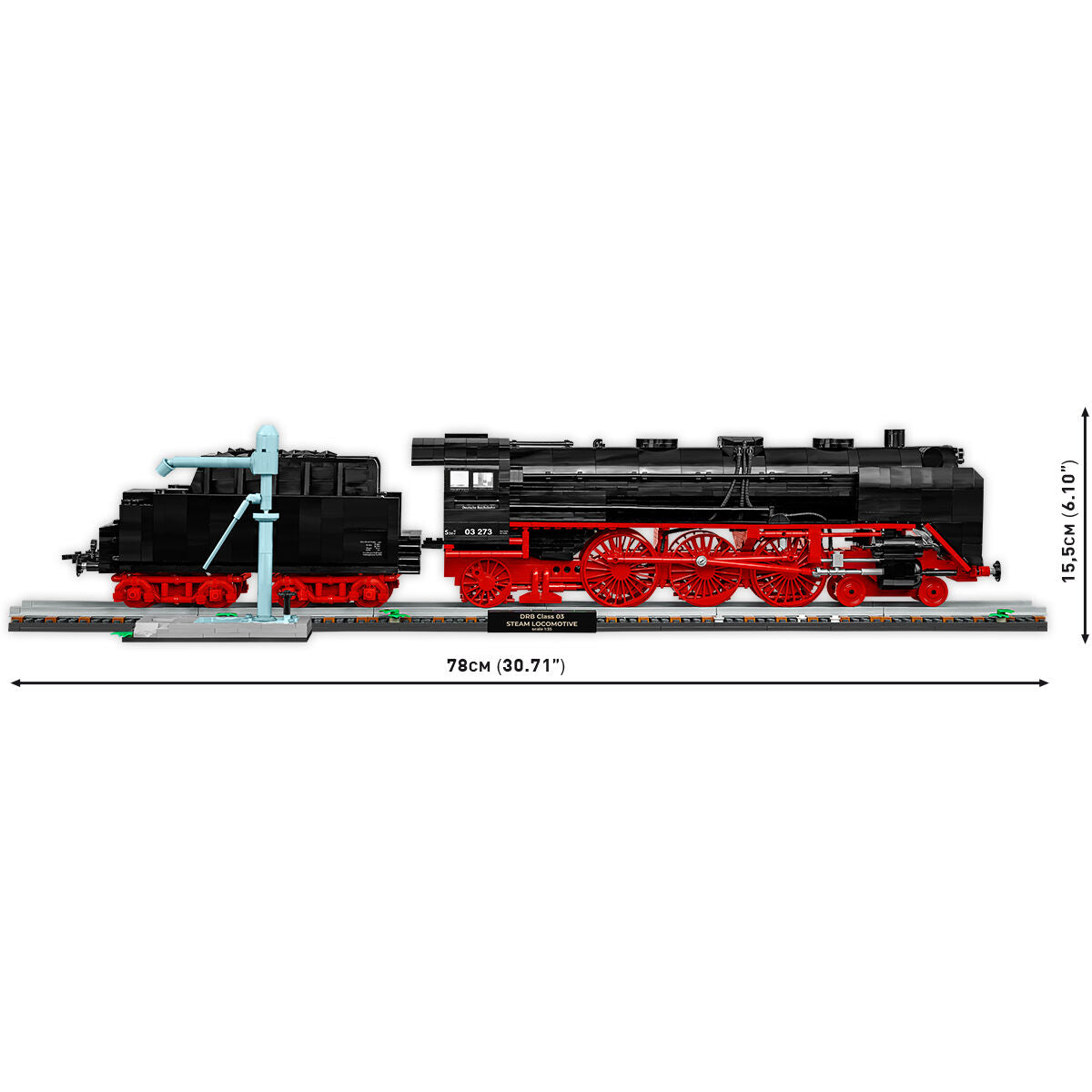 COBI EXECUTIVE EDITION Steam Locomotive DR BR 03 Train & Water Crane : Set #6286