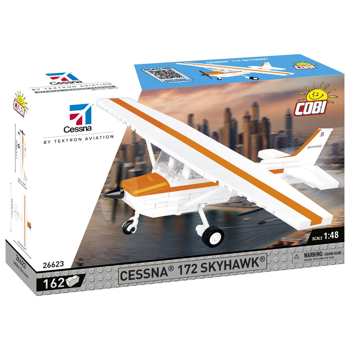 Avión COBI Cessna 172 Skyhawk (naranja): Conjunto n.° 26623