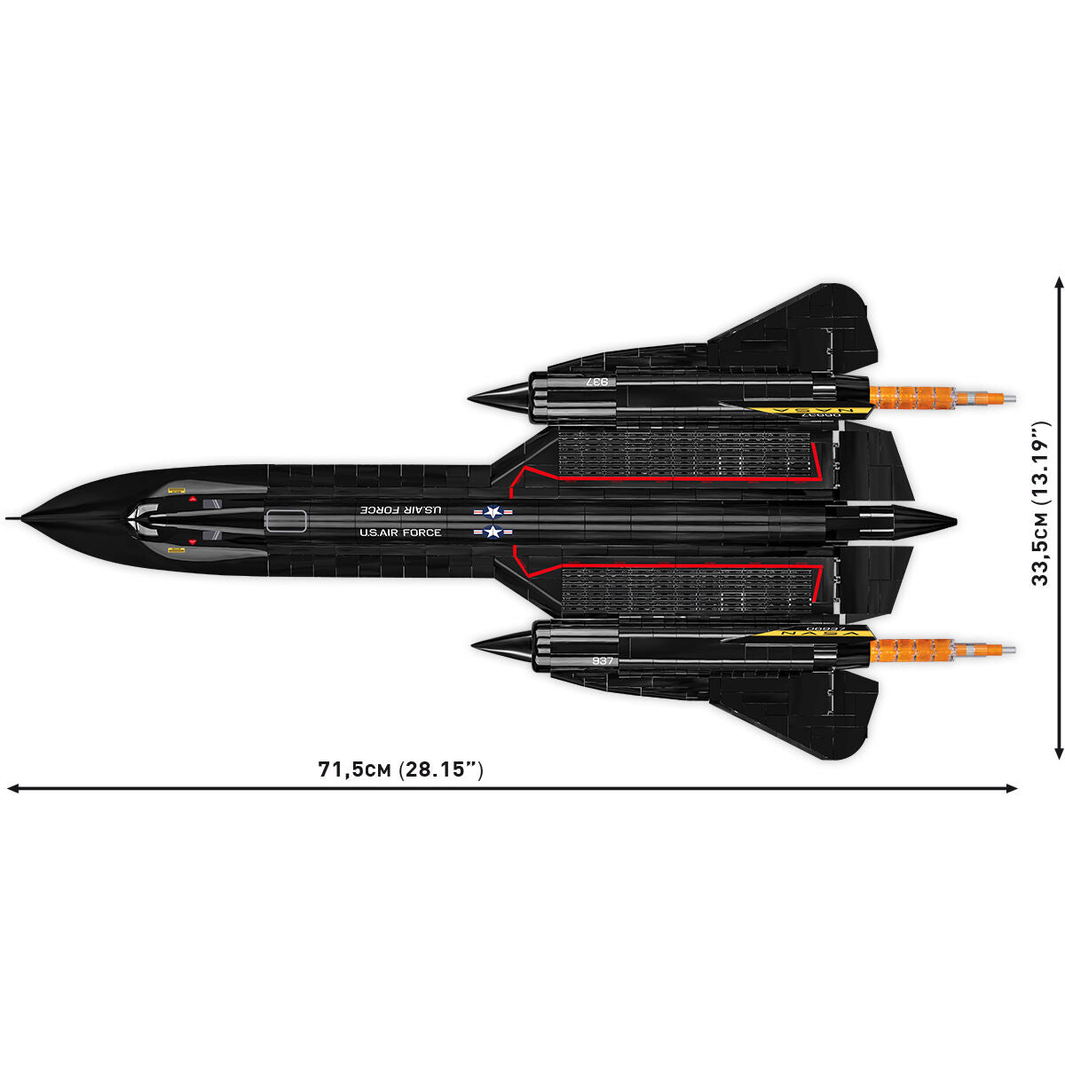 EDICIÓN EJECUTIVA COBI Lockheed SR-71 Blackbird: Set n.° 5890