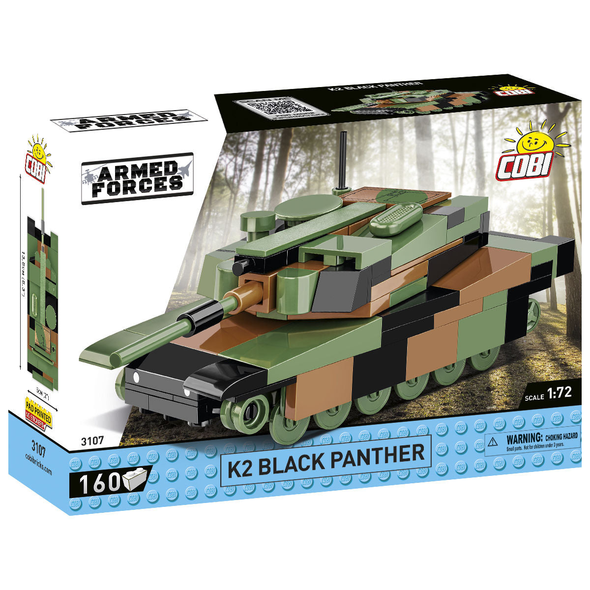 COBI K2 Black Panther Tank 1:72 Scale: Set #3107