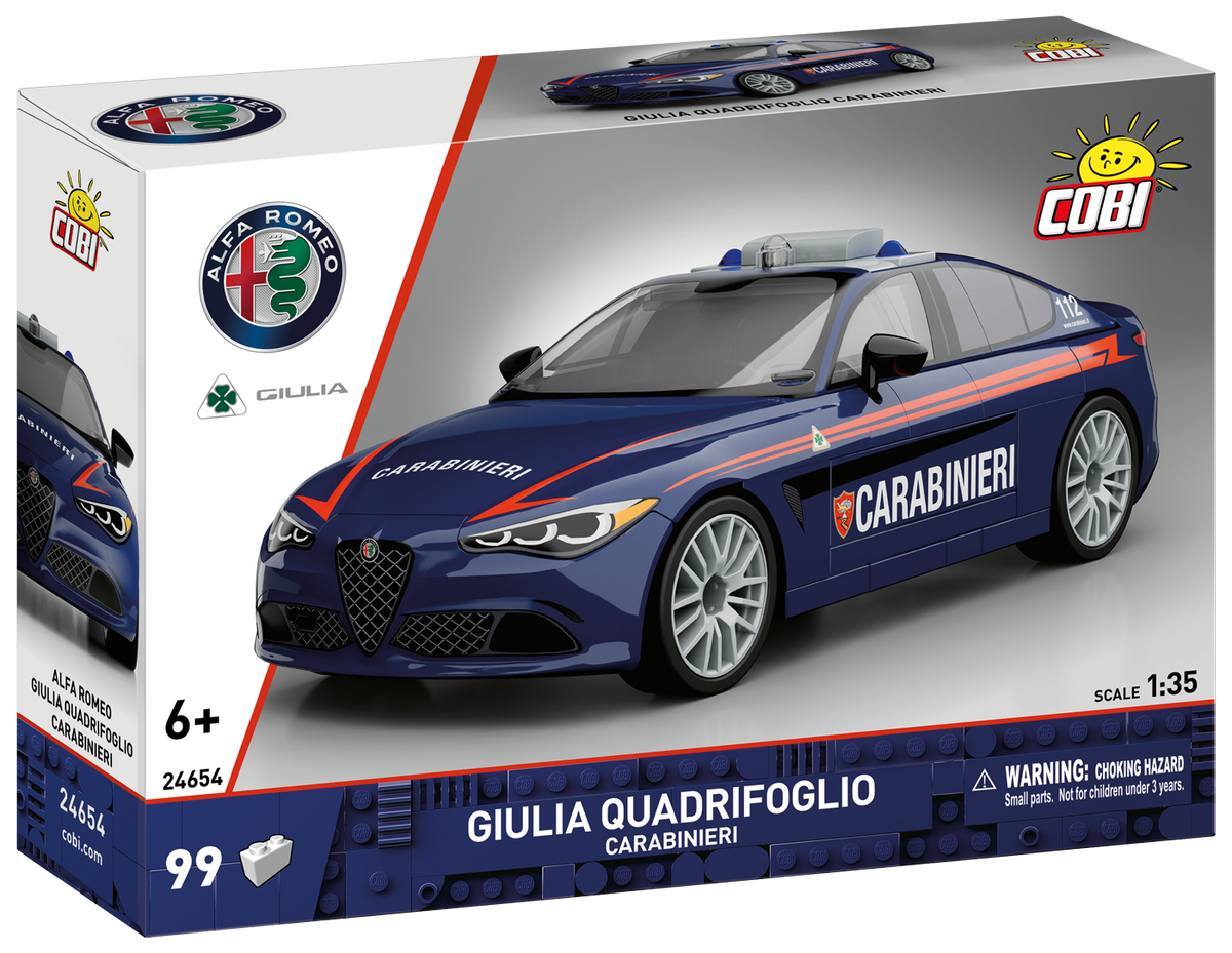 COBI Alfa Romeo Giulia Quadrifoglio Carabineri Car: Set #24654