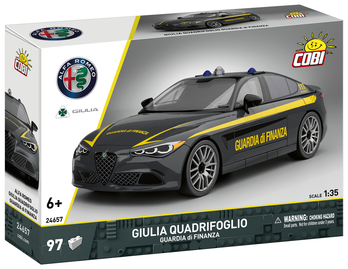 COBI Alfa Romeo Giulia Quadrifoglio Guardia di Finanza Coche: Set #24657