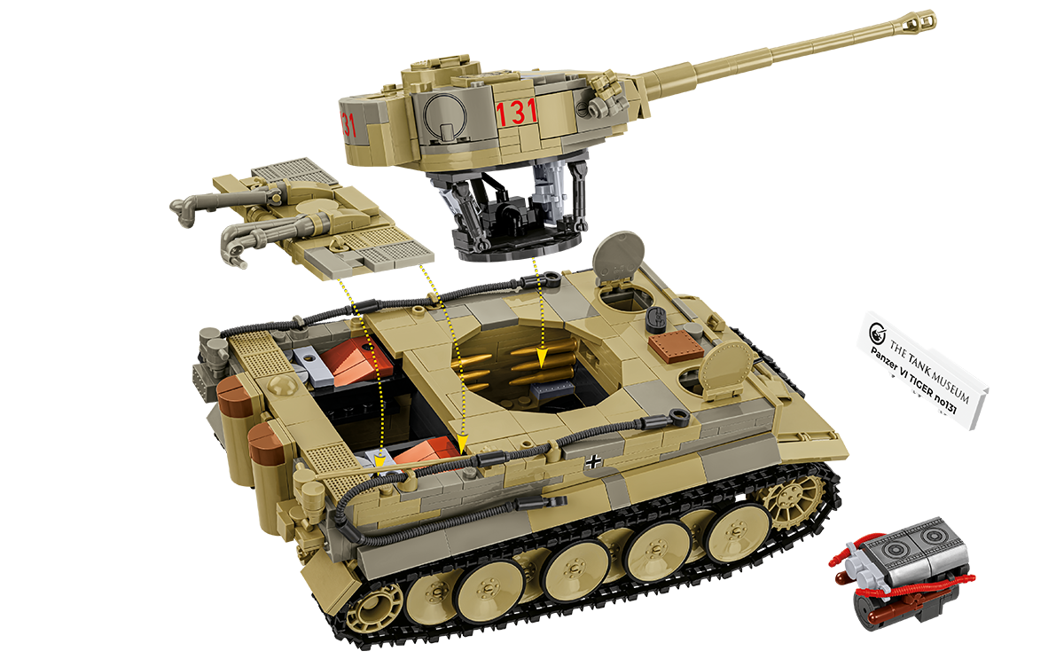 COBI Tank Museum Panzer Tiger VI No. 131 Tank: Set #2588a