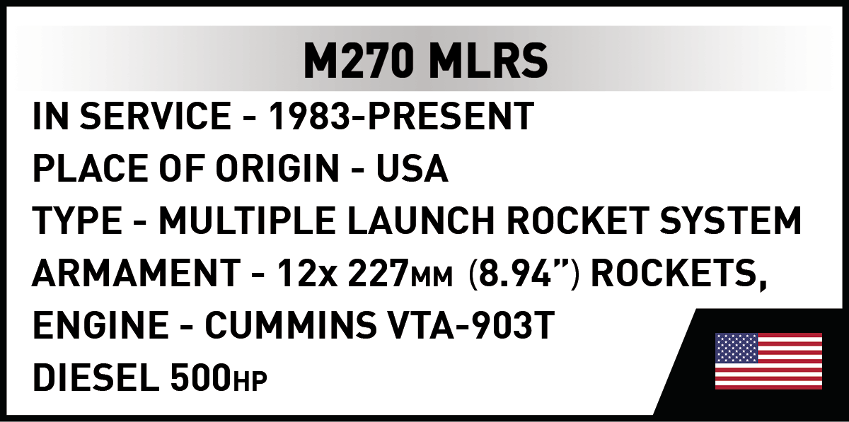 COBI M270 MLRS Multiple Launch Rocket System : Set #2636