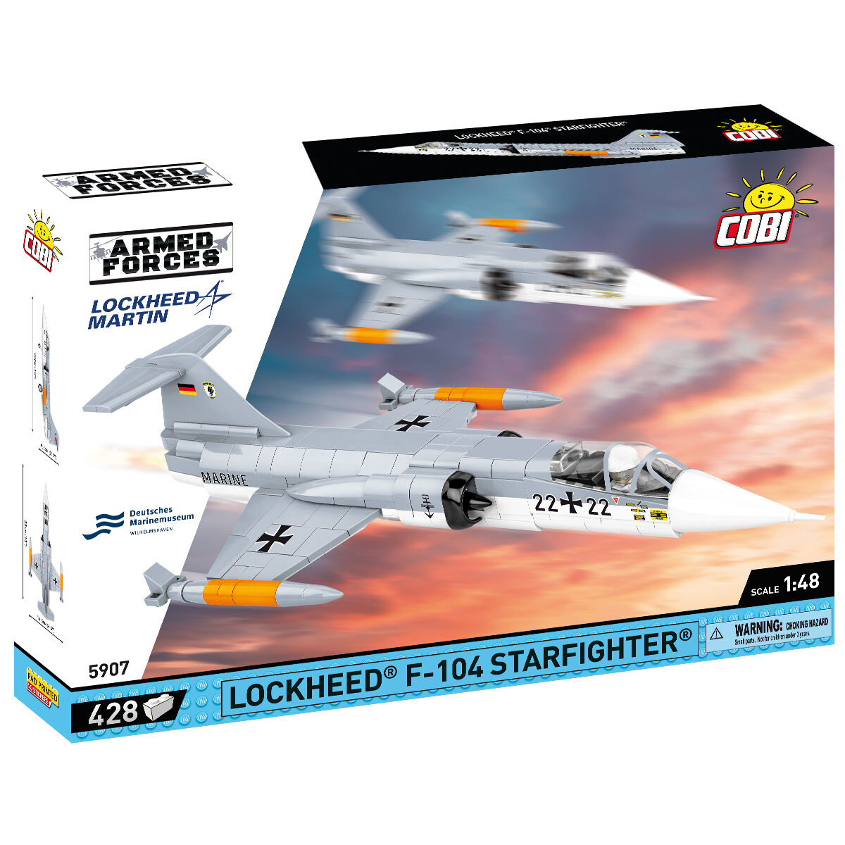Avión de combate COBI LOCKHEED F-104 Starfighter: Set n.° 5907