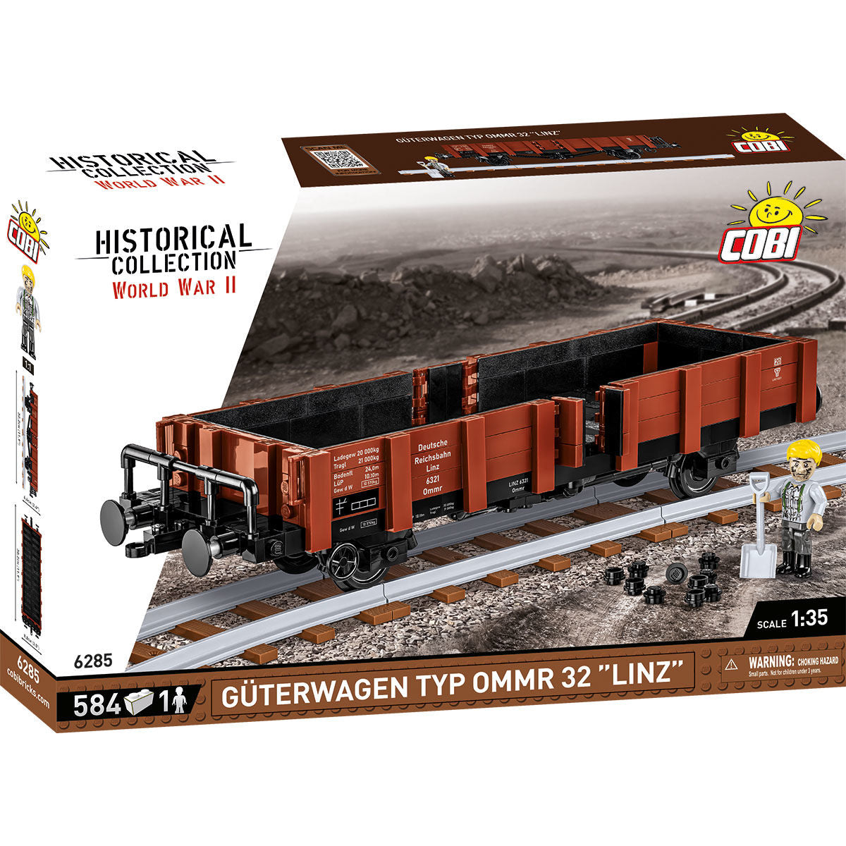 Vagón de tren COBI Guterwagen TYP OMMR 32