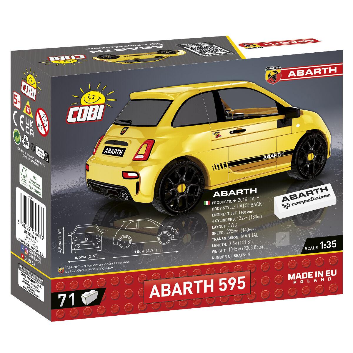 COBI Abarth 595 Coche: Juego #24601