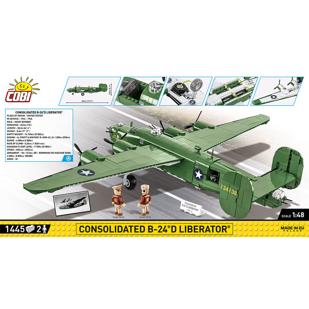 COBI Consolidated B-24D Liberator Bomber : Set #5739