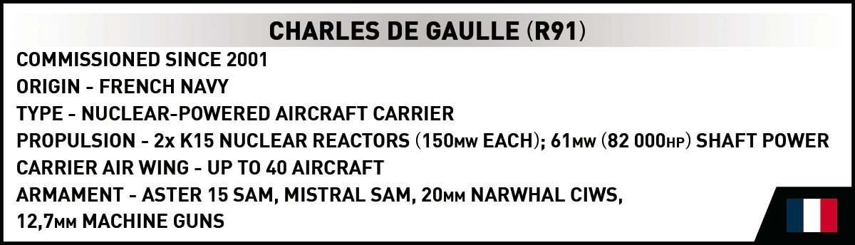 COBI Charles De Gaulle Aircraft Carrier (R91) : Set #4868
