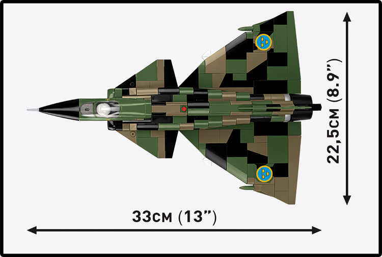 COBI SAAB AJS 37 Viggen Jet Fighter: Set #5911