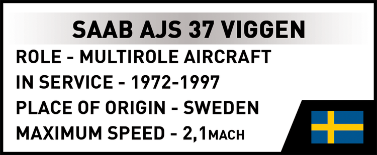 COBI SAAB AJS 37 Viggen Jet Fighter: Set #5911