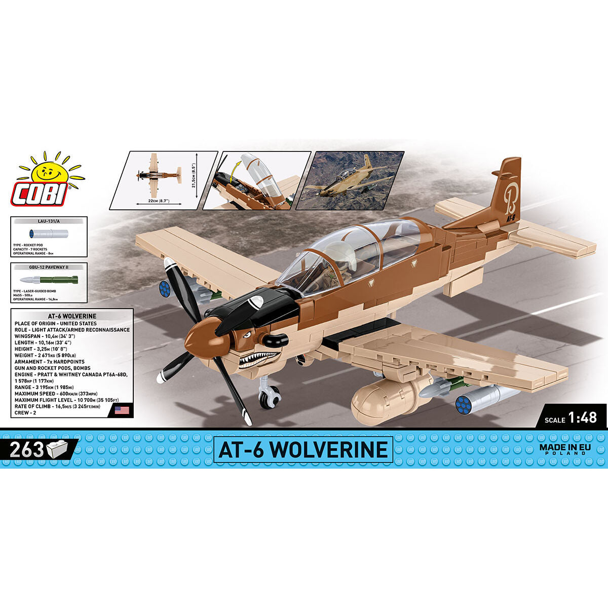 COBI Beechcraft AT-6 Wolverine Turbohélice: Conjunto n.° 5905