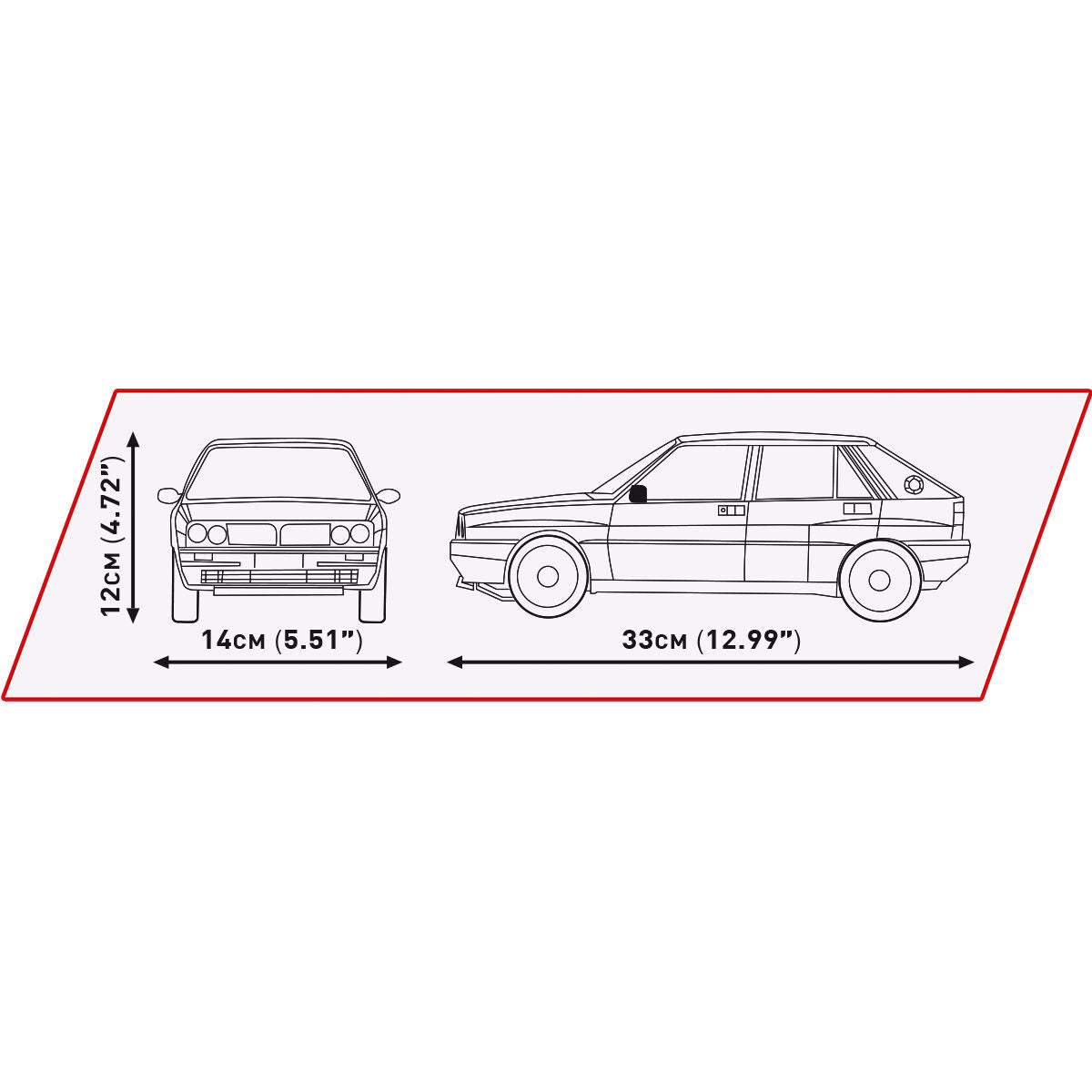 COBI Lancia Delta HF Integrale Car (1:12th) : Set #24357