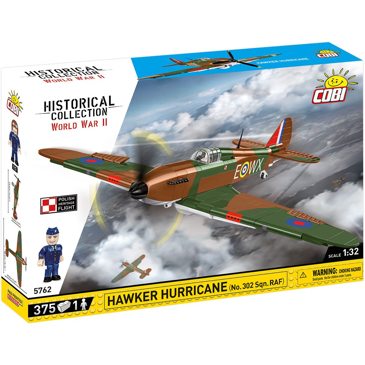COBI Hawker Hurricane (No. 302 Sqn. RAF) Fighter : Set #5762