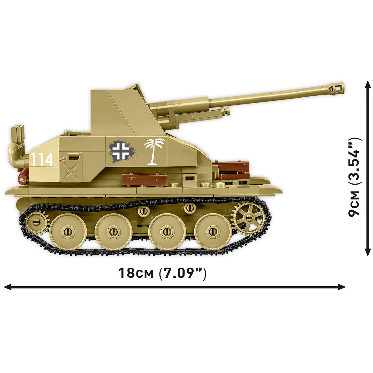COBI Sd. Kfz. 139 MARDER III Tank Destroyer: Set #3131