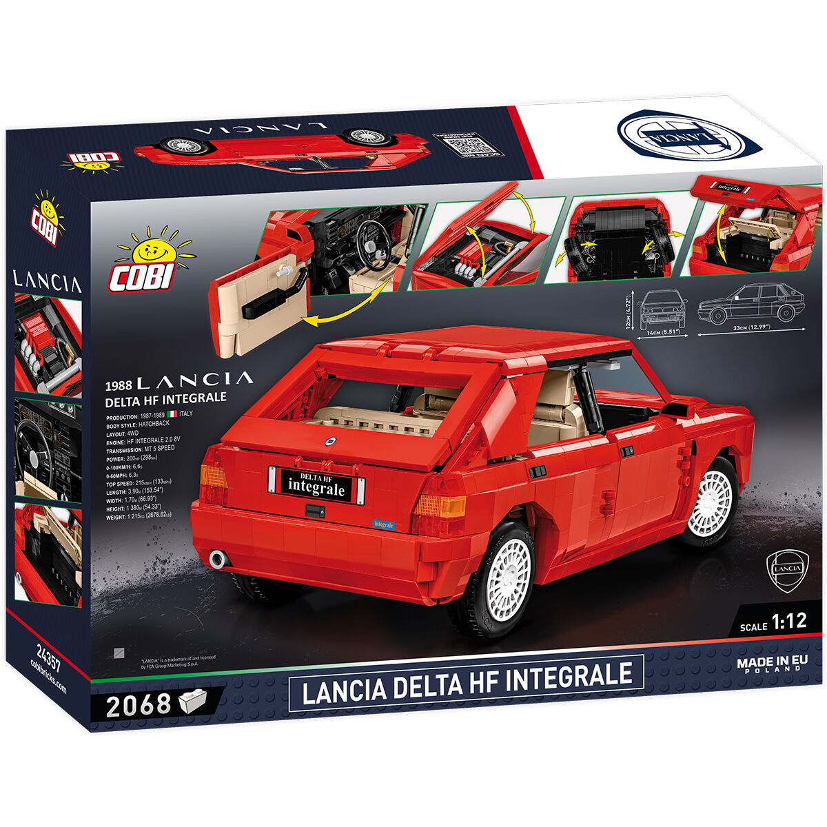 COBI Lancia Delta HF Integrale Car (1:12th) : Set #24357