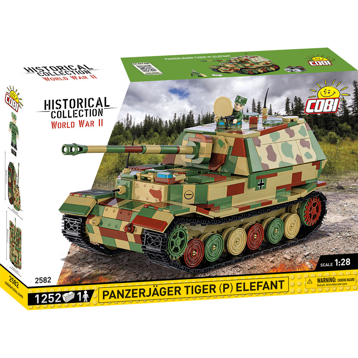 COBI PanzerJager Tiger (P) Elefant Tank Destroyer : Set #2582