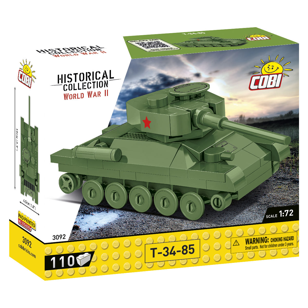 Tanque COBI T-34-85 Escala 1:72: Set n.° 3092