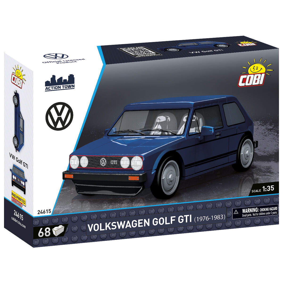 COBI Volkswagen Golf GTI (1974-1983) Blue Car: Set #24615