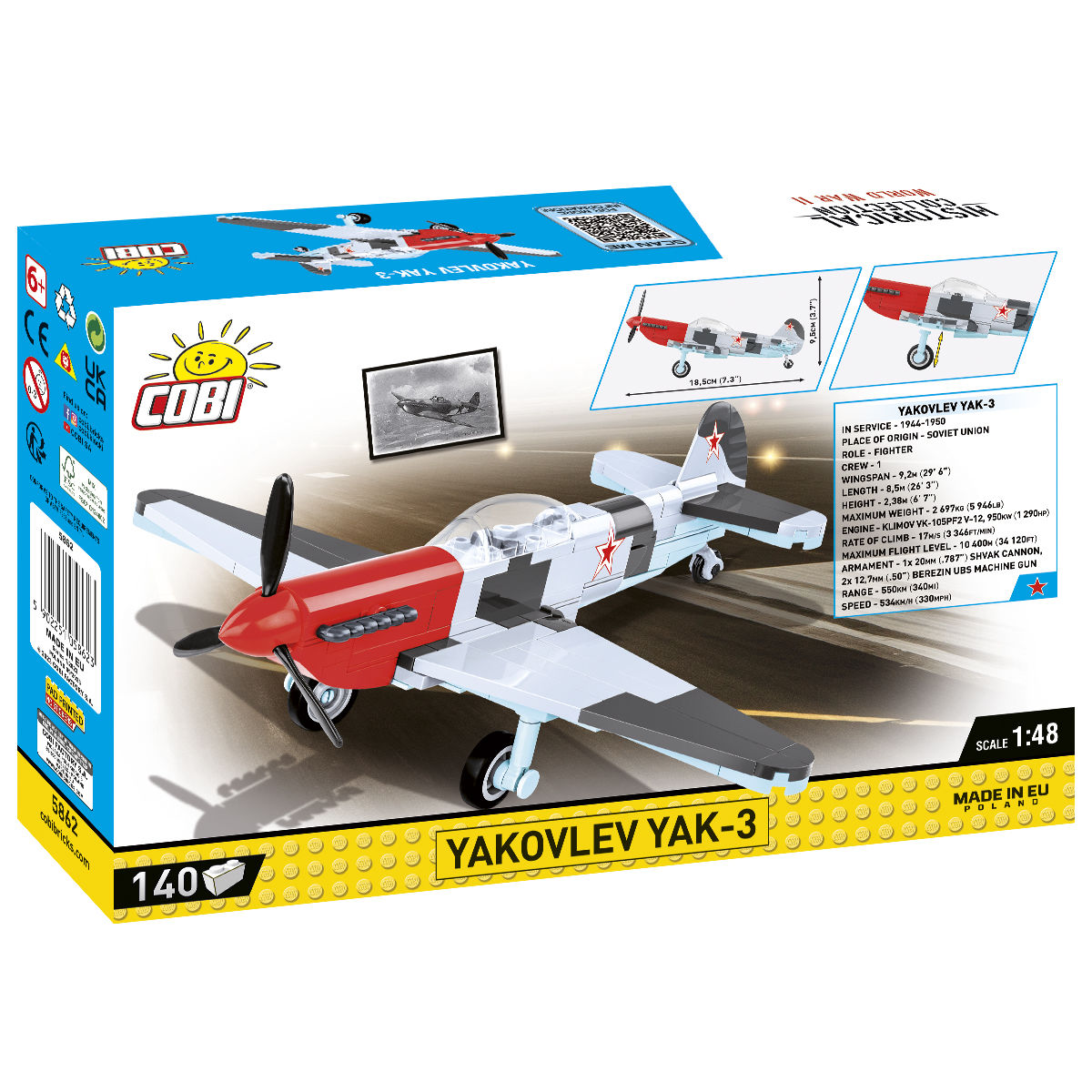 Caza COBI Yakovlev YAK-3: Conjunto n.º 5862