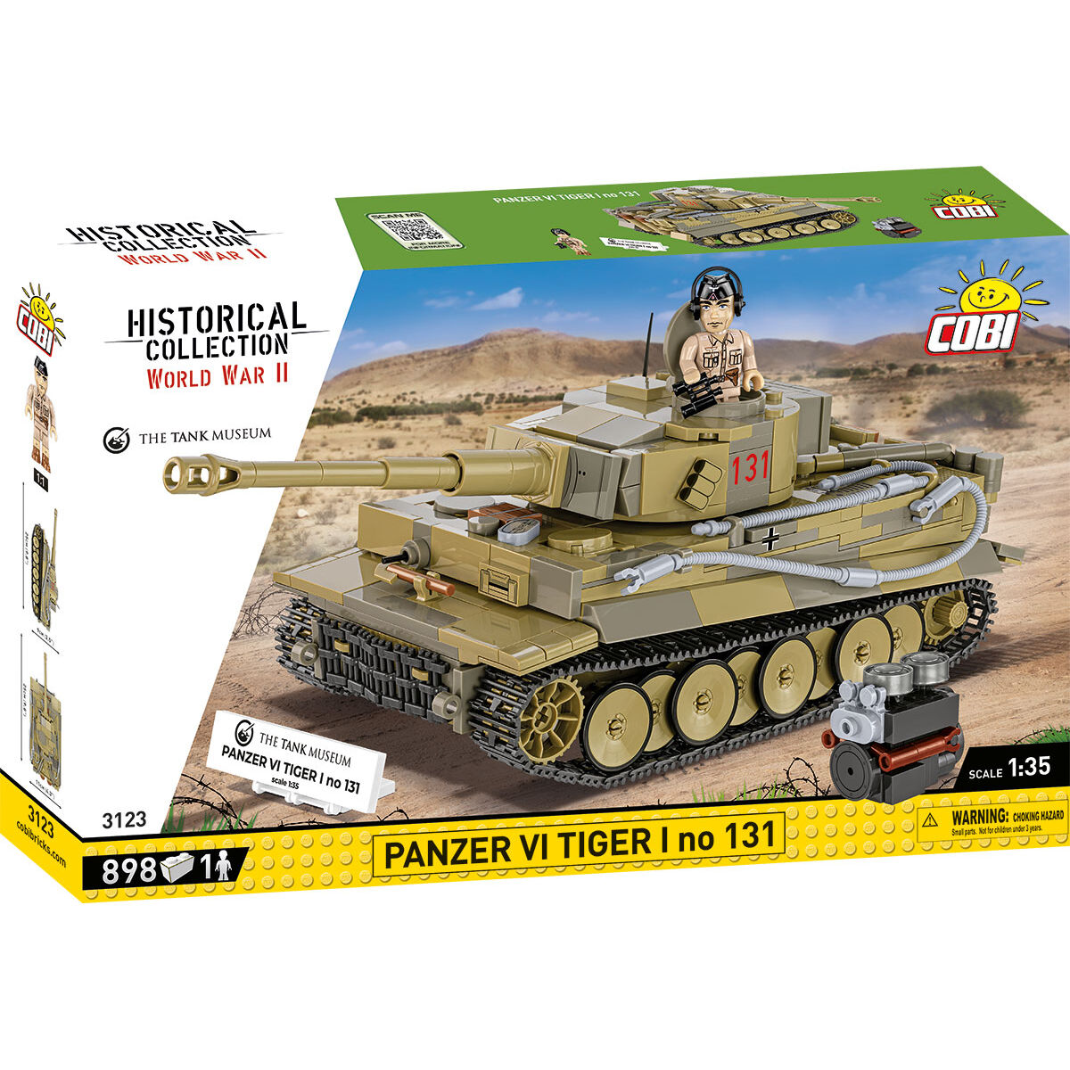 COBI PANZER VI Tiger I No. 131 Tank : Set #3123