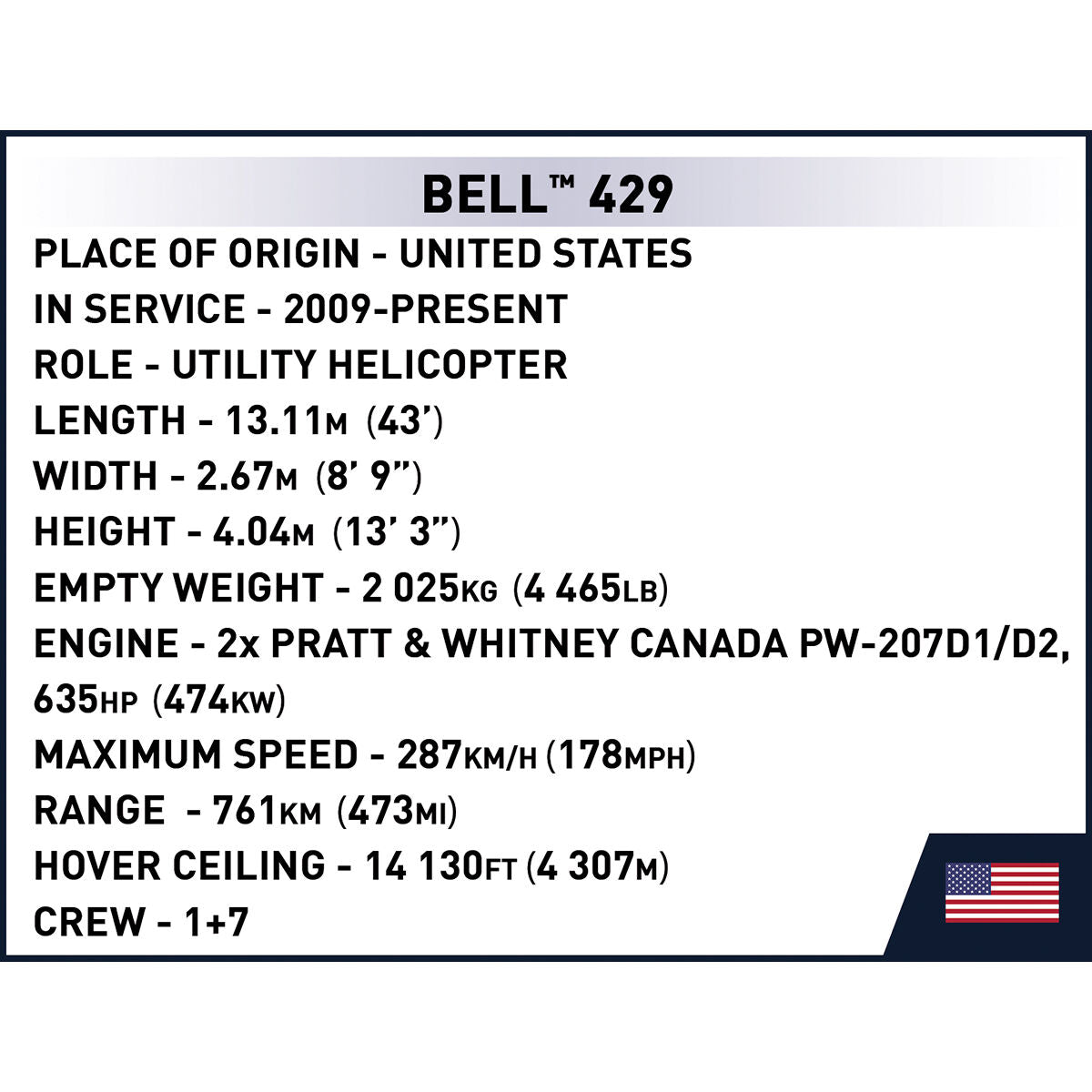 COBI Bell 429 Air Ambulance Helicopter: Set #26629