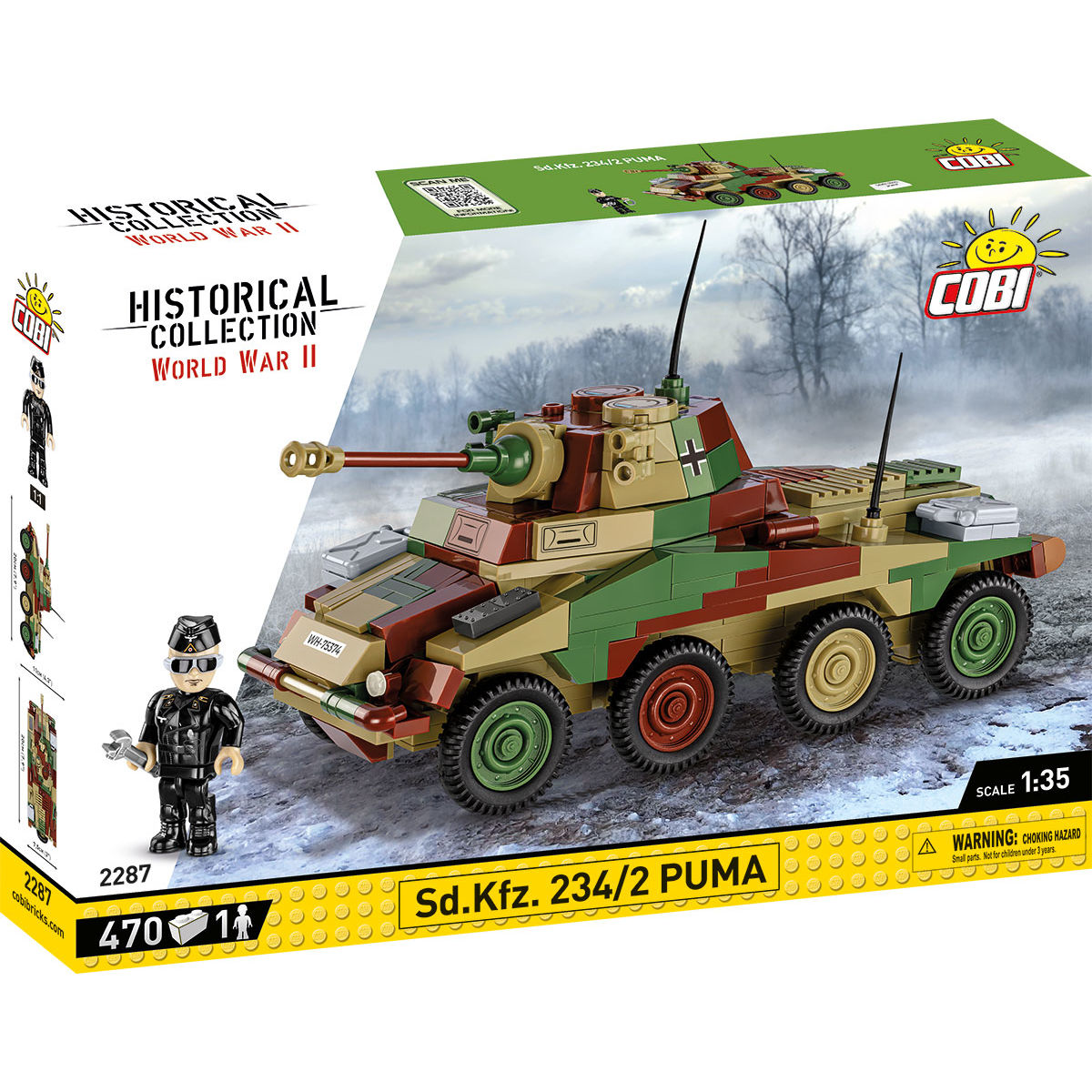 Vehículo blindado COBI Sd.Kfz. 234/2 PUMA: Conjunto n.° 2287