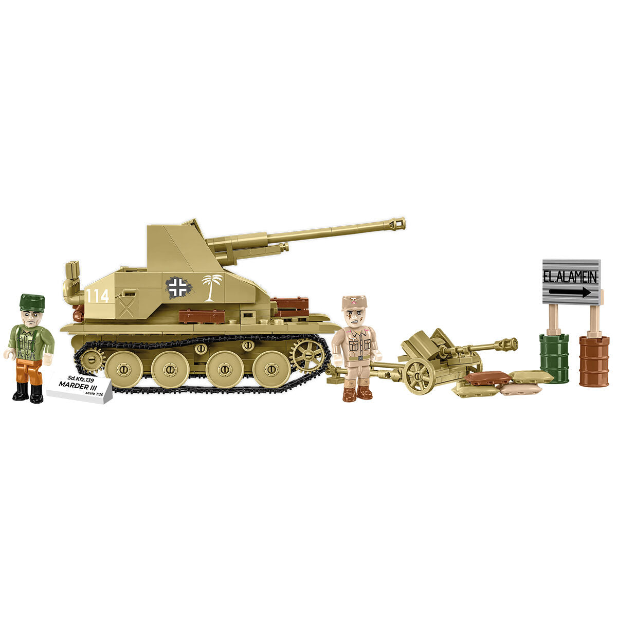 COBI Sd. Kfz. 139 MARDER III Tank Destroyer: Set #3131