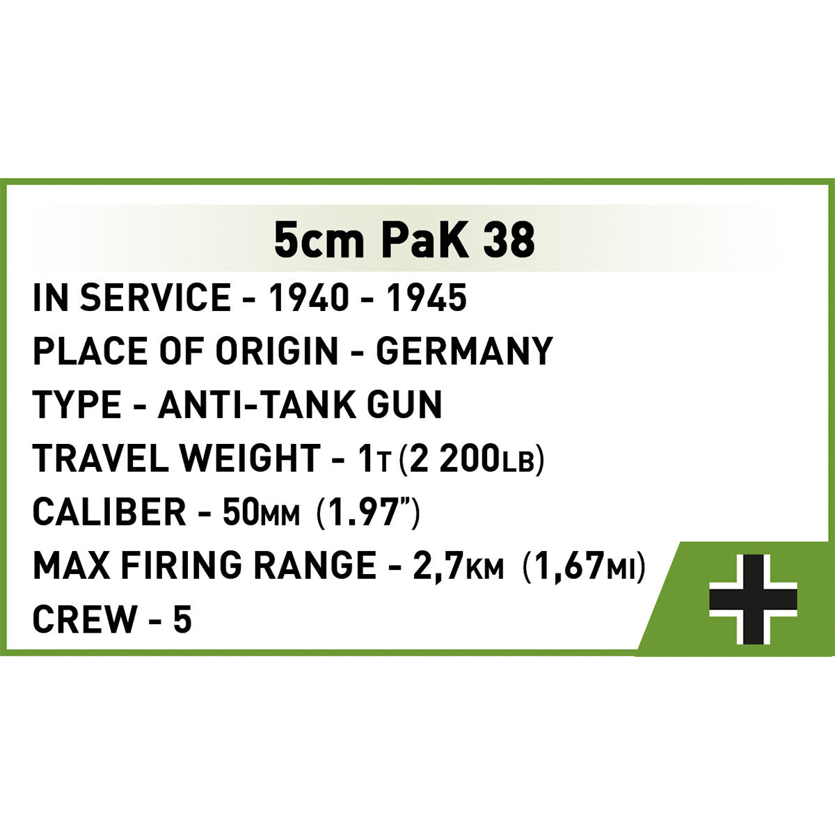 COBI Sd. Kfz. 139 MARDER III Tank Destroyer: Set #3131
