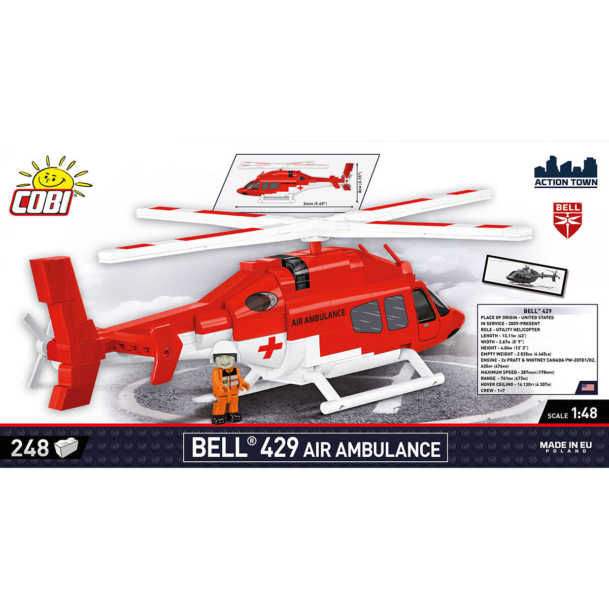 COBI Bell 429 Air Ambulance Helicopter: Set #26629