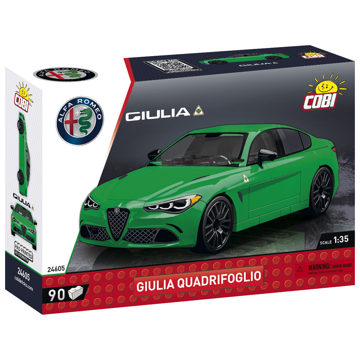 COBI Alfa Romeo Giulia Quadrifoglio Coche Verde: Set #24605