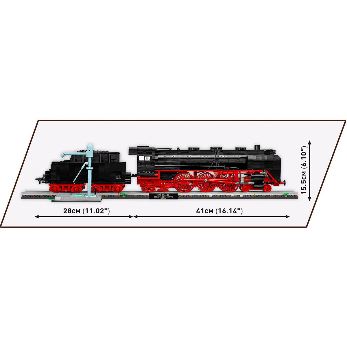 COBI EXECUTIVE EDITION Steam Locomotive DR BR 03 Train & Water Crane : Set #6286