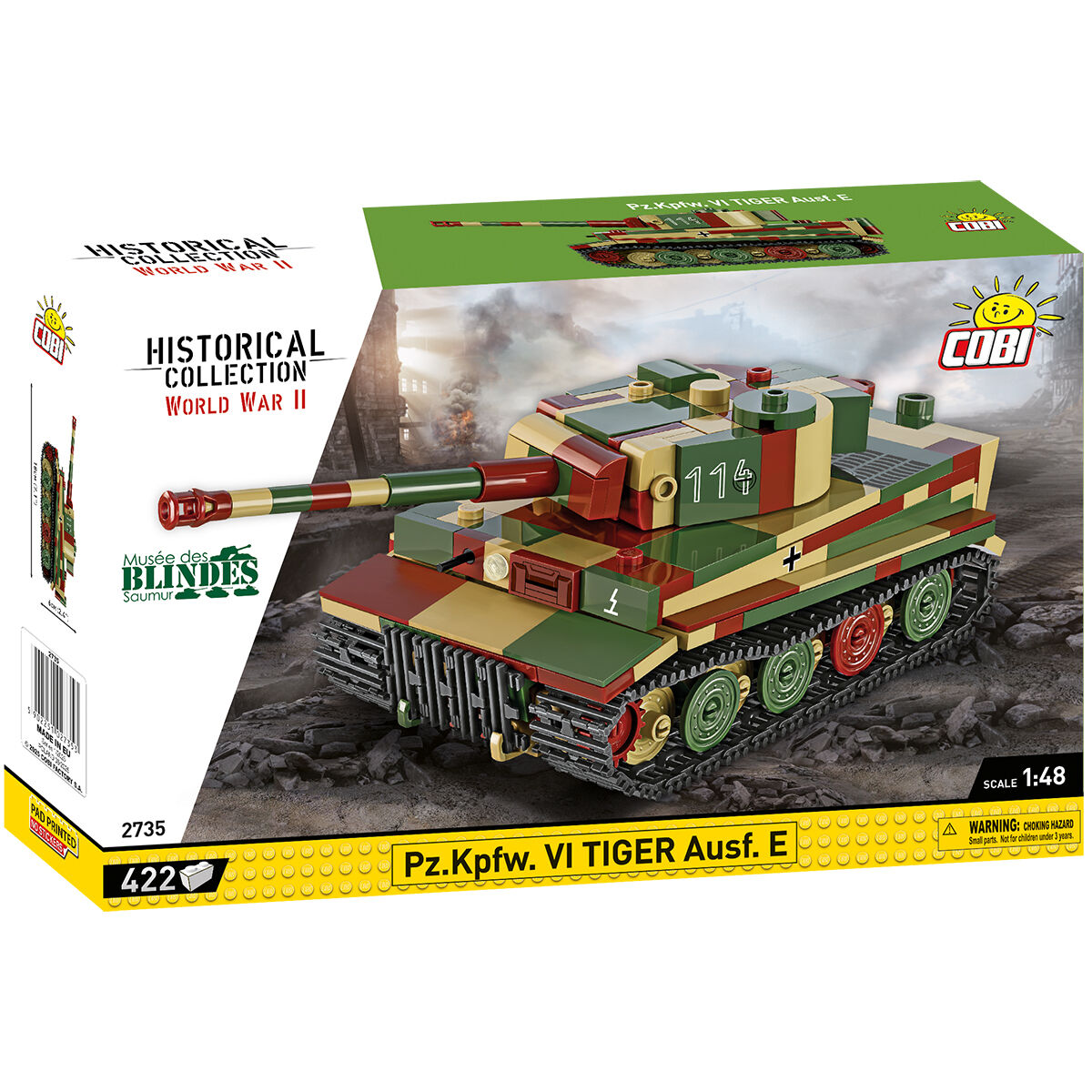COBI Pz. Kpfw. VI Tiger Ausf. E Tank 1:48: Set #2735