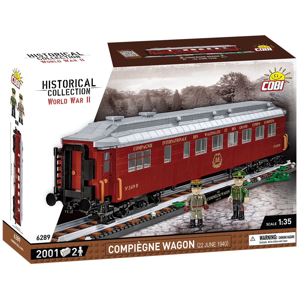 Vagón de tren COBI Compiègne (22 de junio de 1940): Conjunto n.º 6289