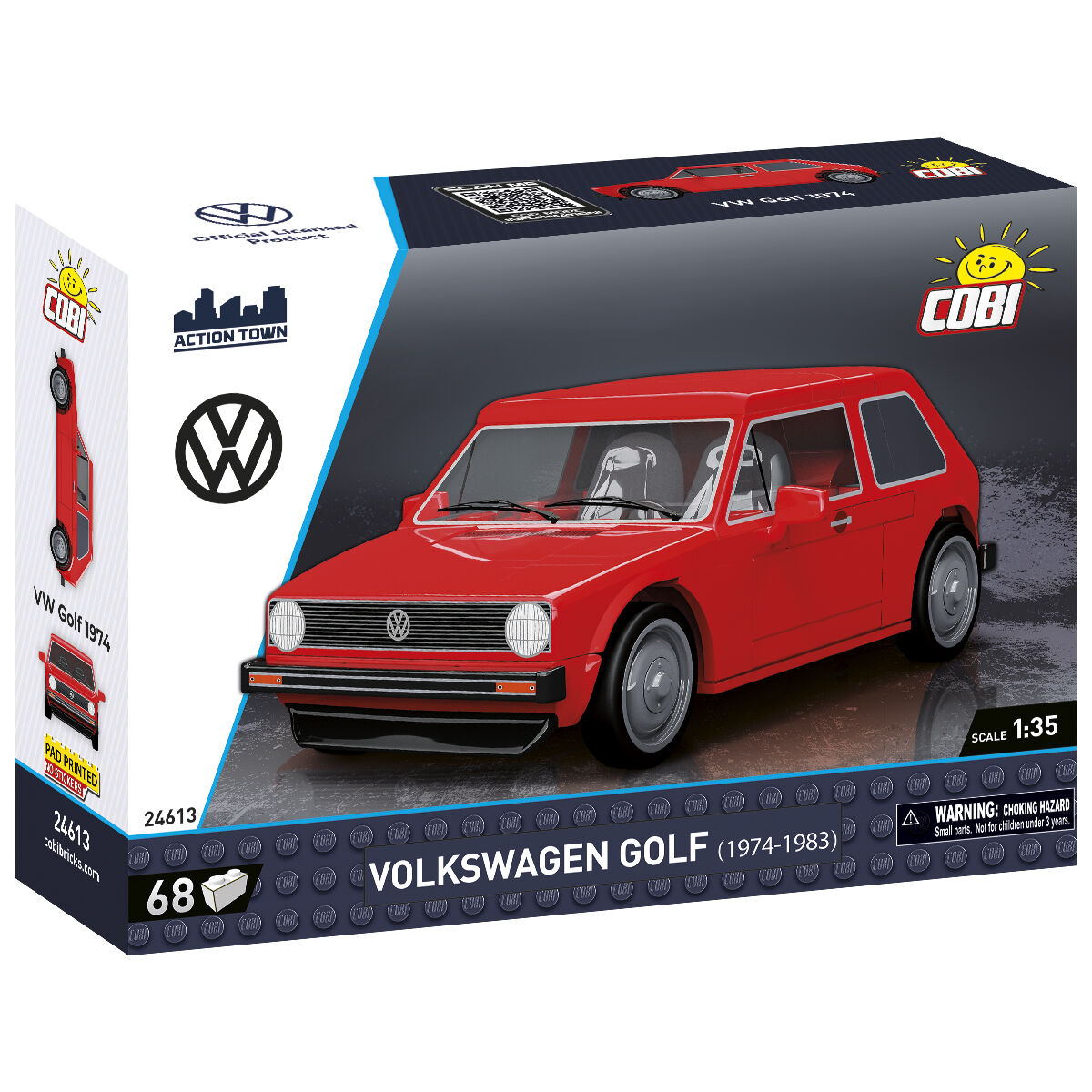 COBI Volkswagen Golf (1974-1983) Coche rojo: Set n.° 24613