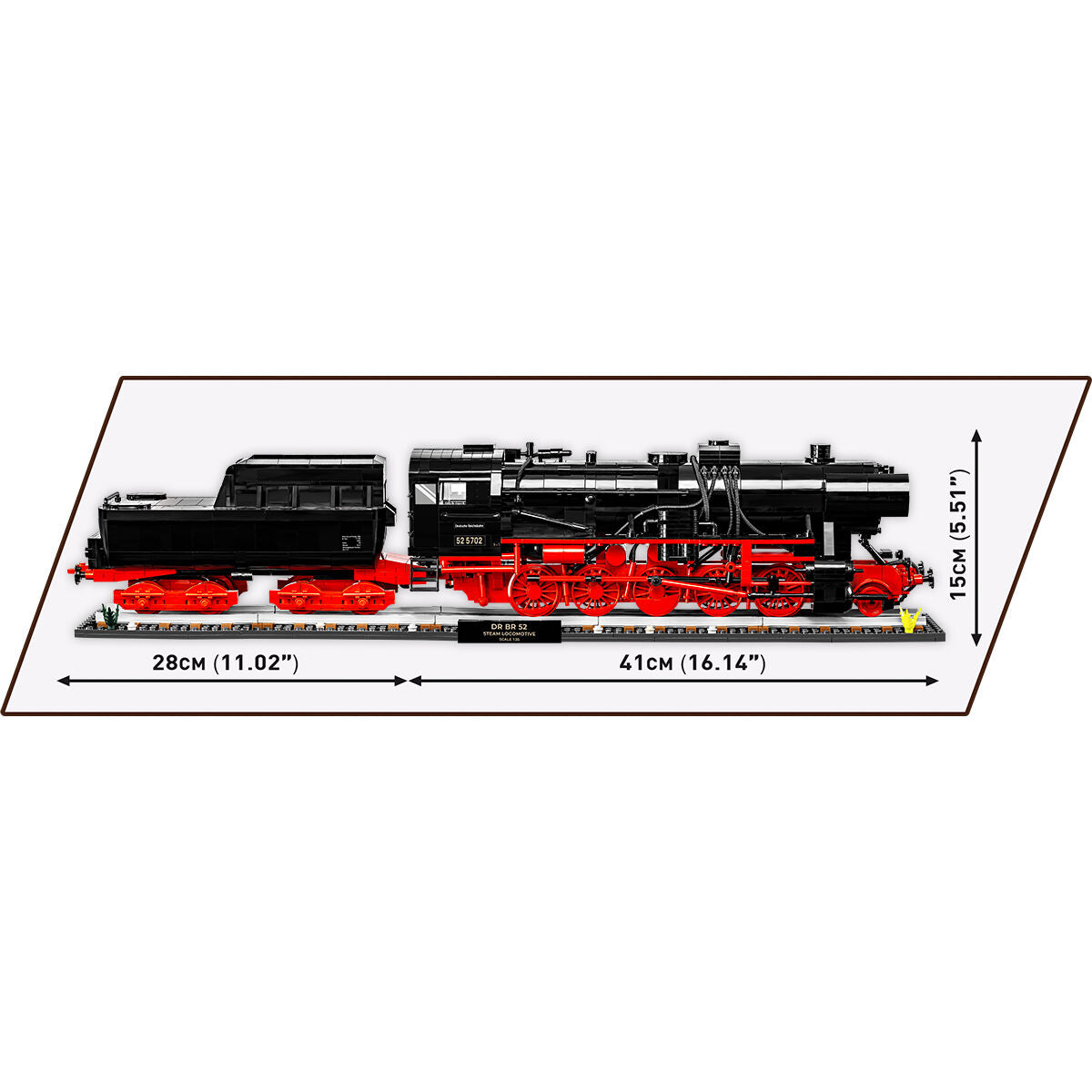 COBI DR BR 52 Steam Locomotive & Railway Semaphore: Set #6287