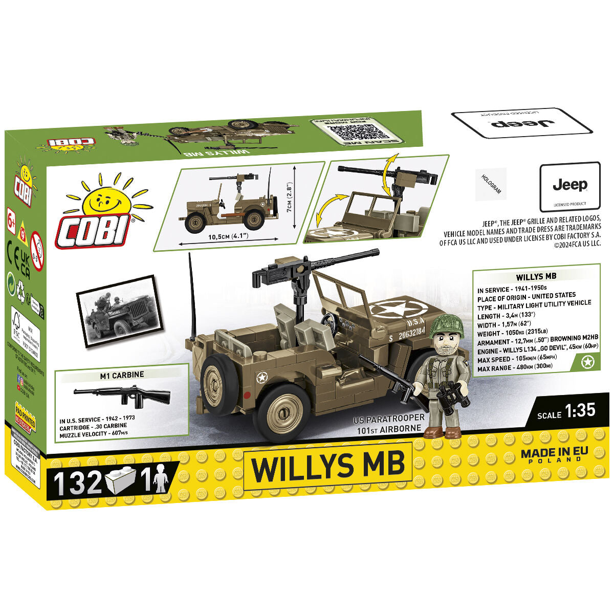 COBI JEEP Willys MB Vehicle : Set #3133