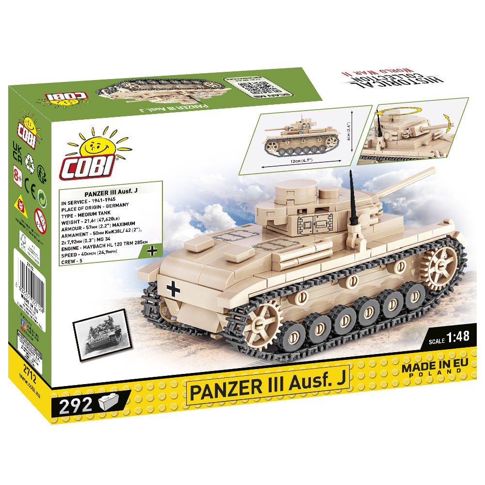 COBI Panzer III Ausf. J Tank 1:48: Set #2712