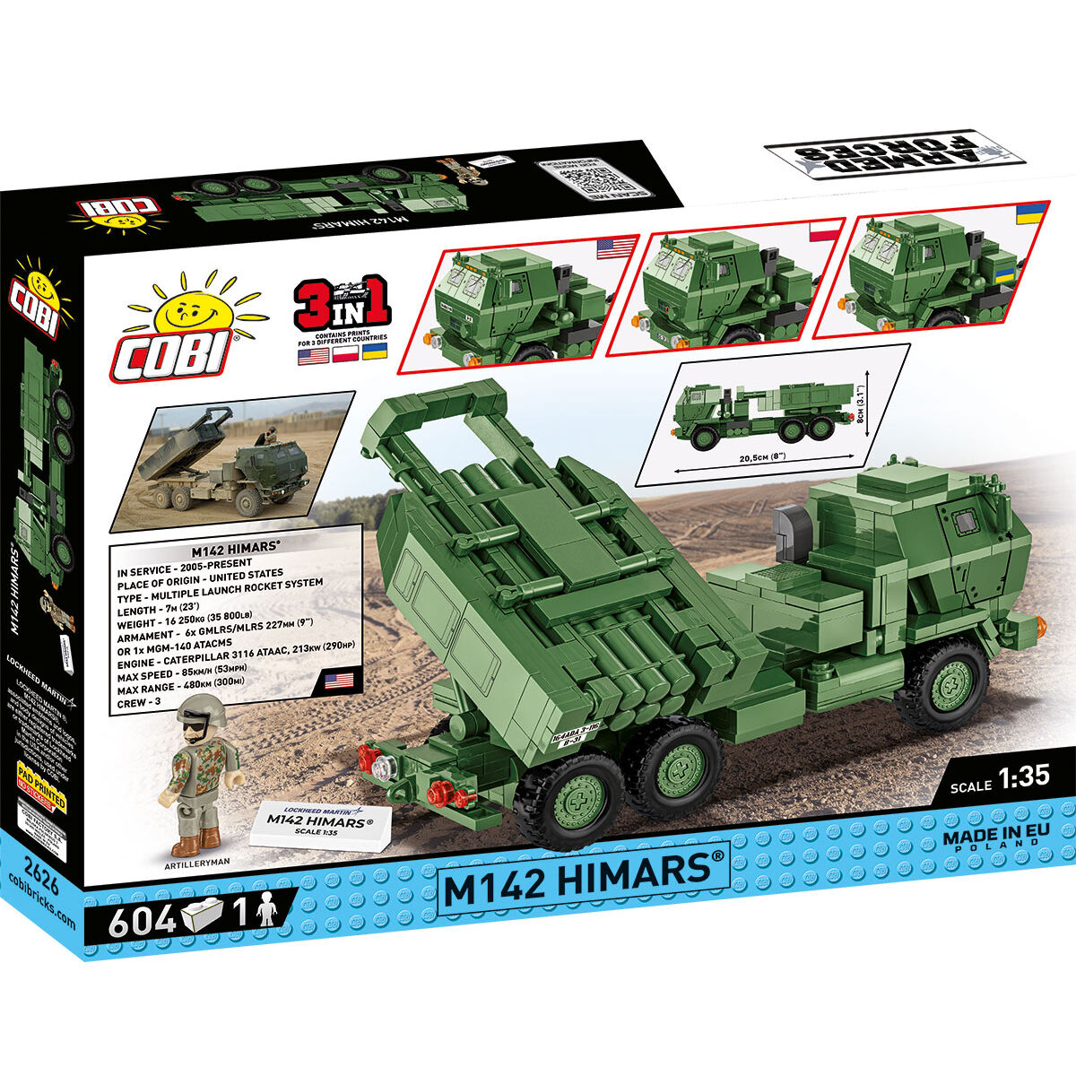 Lanzacohetes múltiple COBI M142 Himars: Conjunto n.° 2626