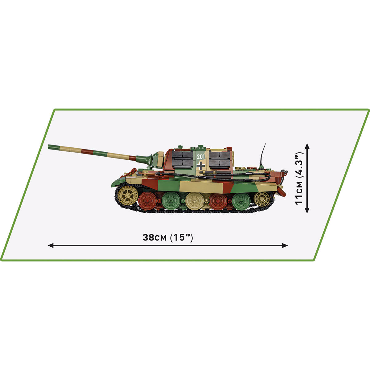 COBI PanzerJäger Tiger Heavy Tank Destroyer : Set #2580