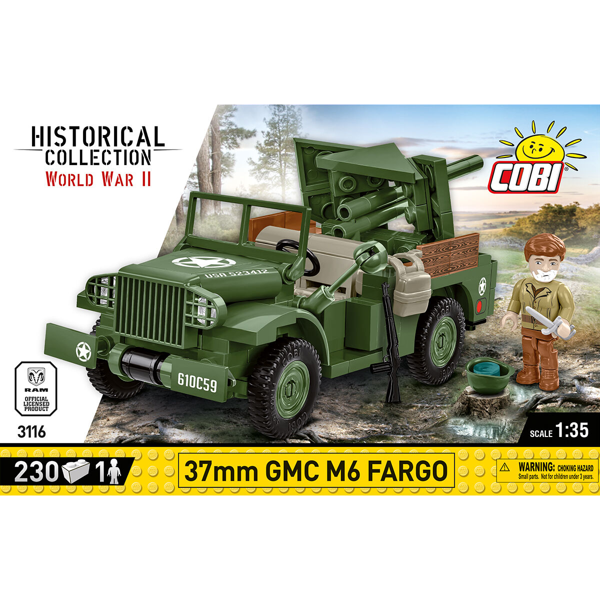 COBI 37 mm GMC M6 Fargo Vehículo: Juego n.° 3116