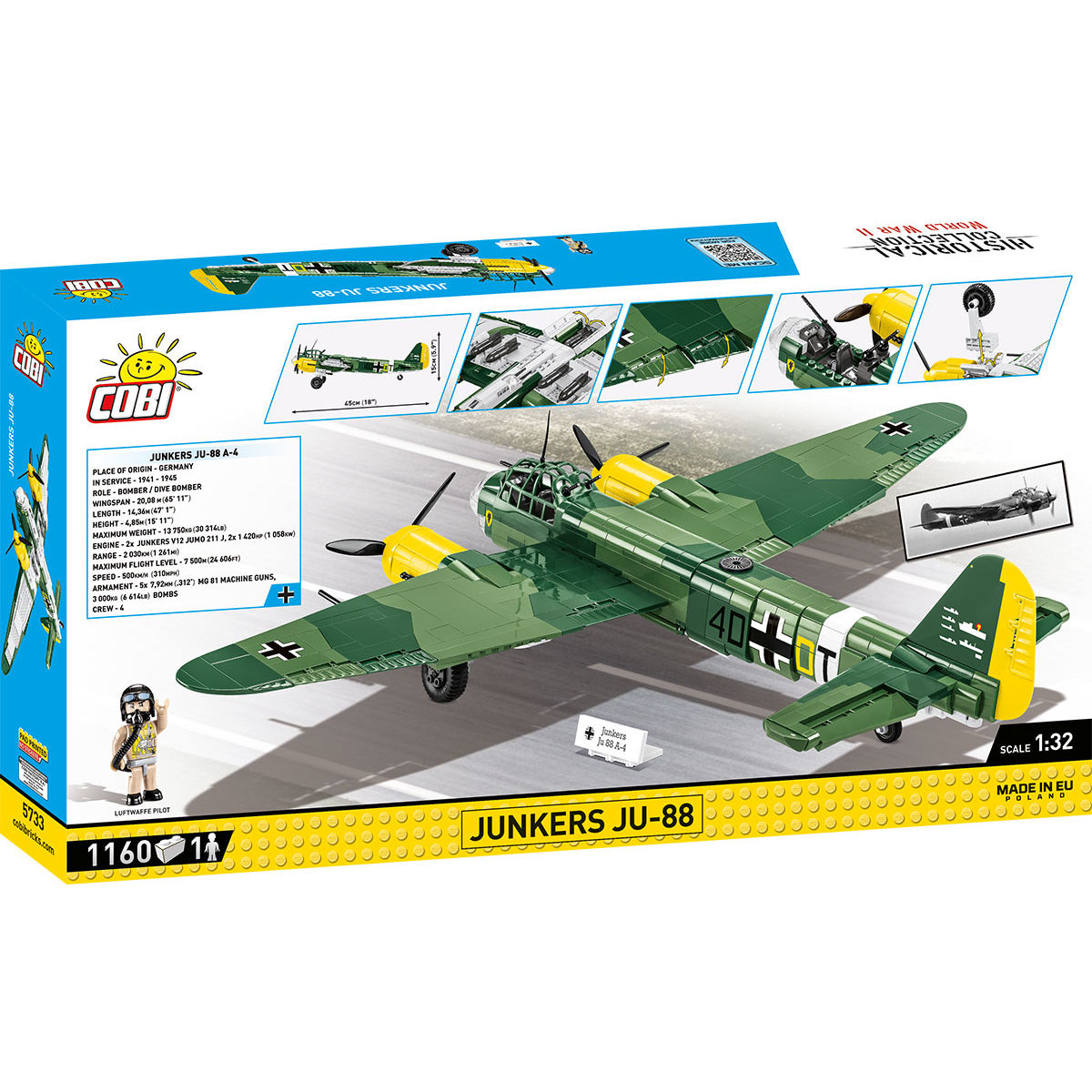 COBI Junkers JU-88: Conjunto n.° 5733
