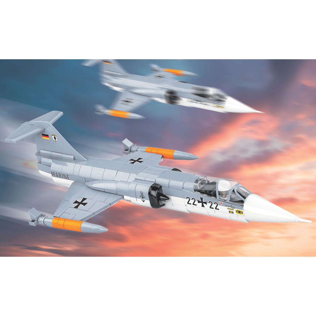 Avión de combate COBI LOCKHEED F-104 Starfighter: Set n.° 5907 