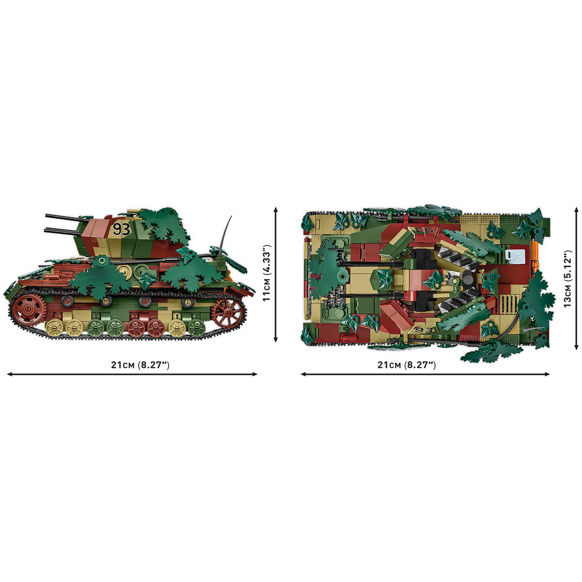 COBI EDICIÓN EJECUTIVA FlakPanzer IV Wirbelwind: Conjunto #2593