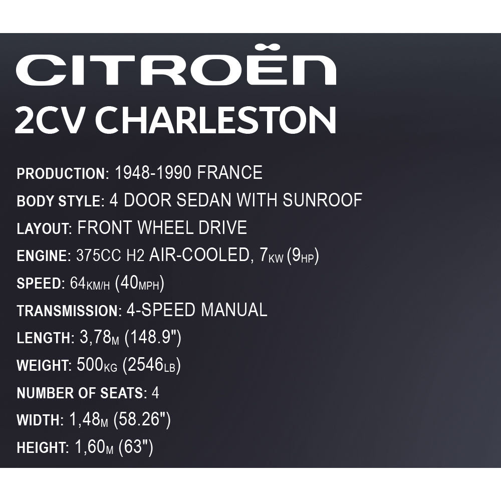 COBI EXECUTIVE EDITION Citroen 2CV Charleston: Set #24340