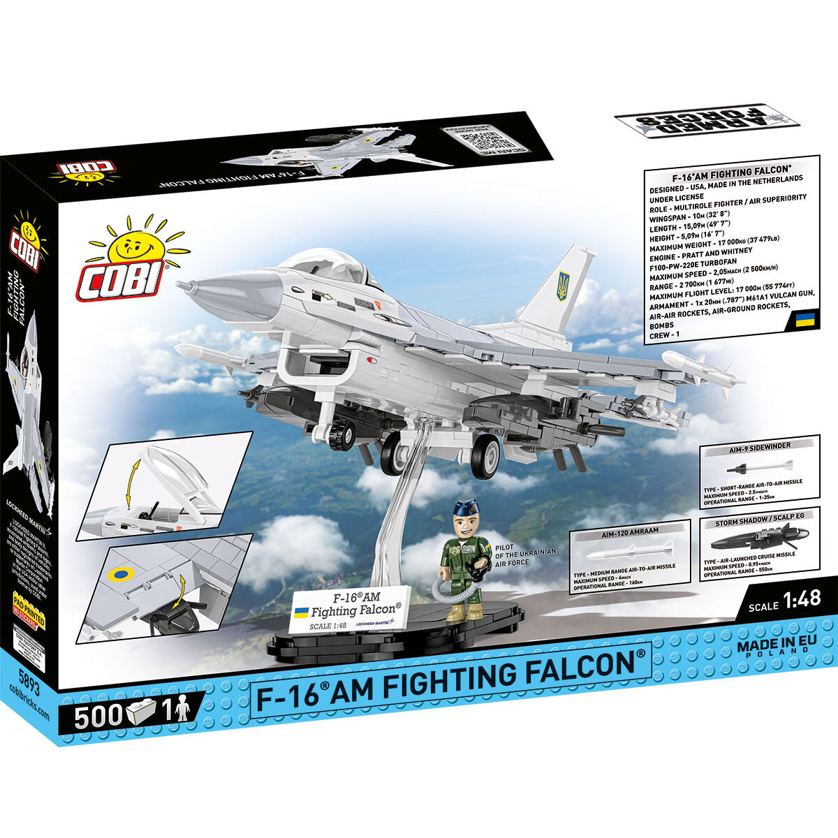 Caza COBI F-16 AM Fighting Falcon: Serie n.° 5893