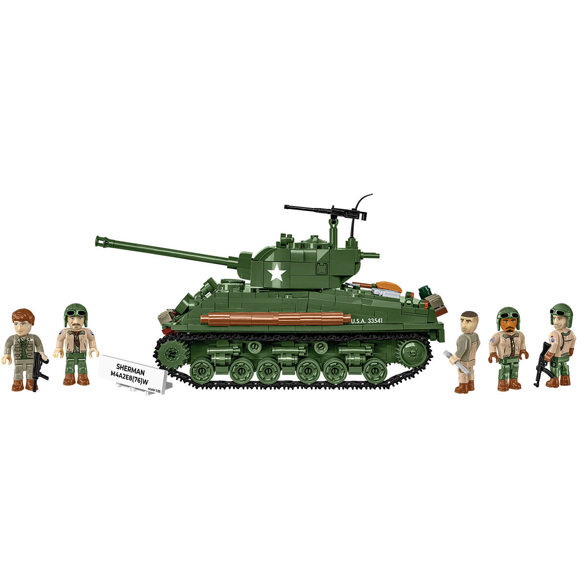 COBI Sherman M4A2E8(76)W Tank : Set #3118