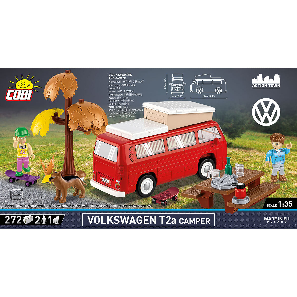 COBI Volkswagen T2a Camper Van: Set #24616