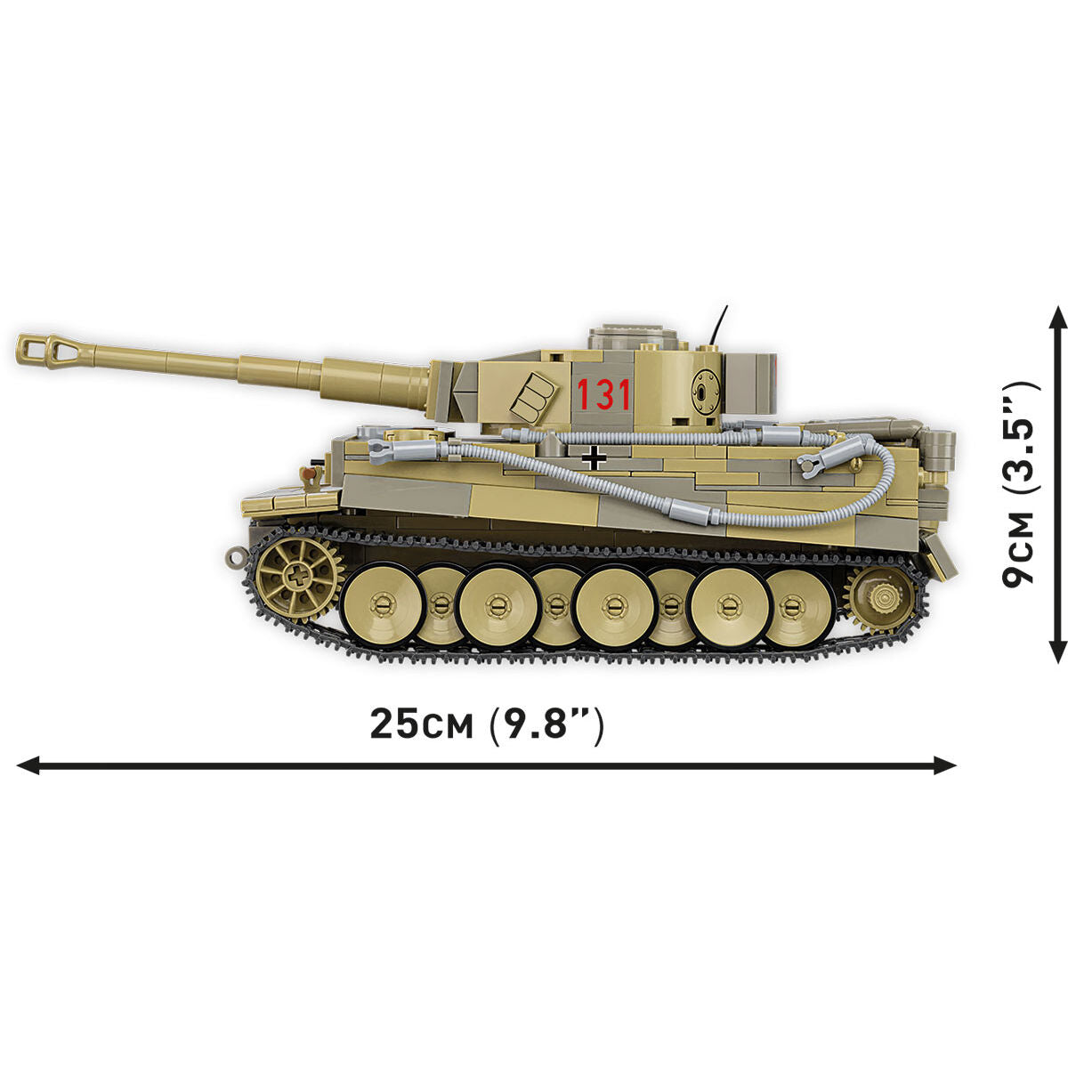 COBI PANZER VI Tiger I No. 131 Tank : Set #3123