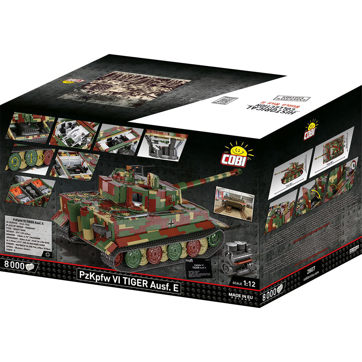 COBI EDICIÓN EJECUTIVA PzKpfw VI Ausf. Tanque Panzer E: Conjunto #2807